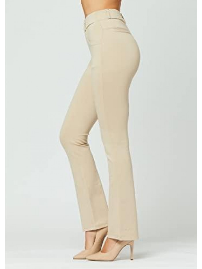 Women's Stretch Dress Pants - Wear to Work - Ponte Treggings 