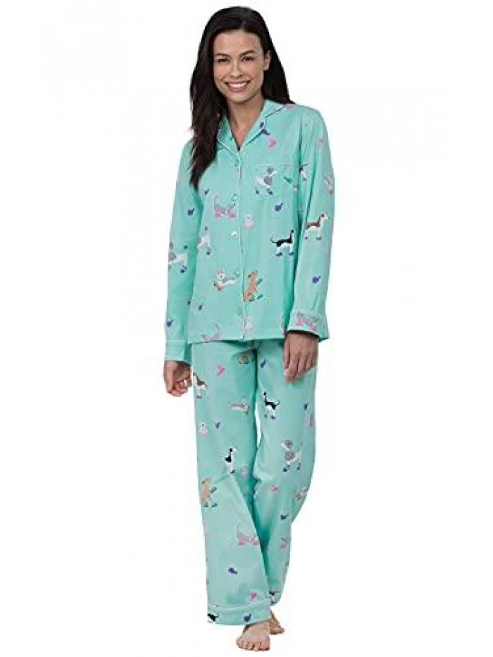 Womens Pajamas - Button Down Pajamas For Women 