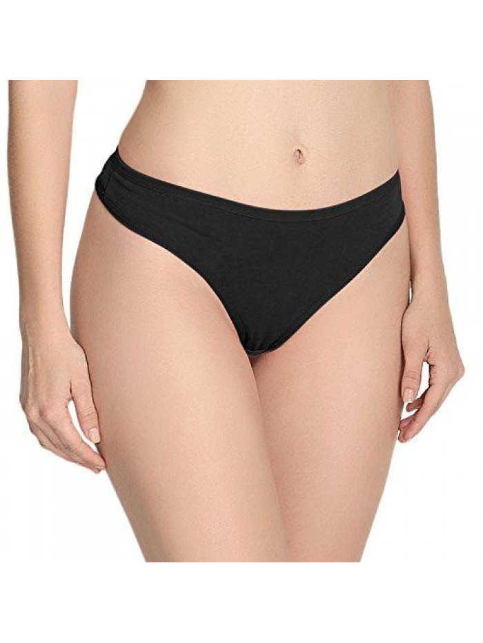 Women's Breathable Cotton Thong Panties Pack of 6 