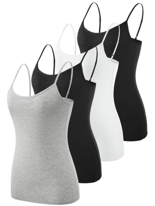 Women's Basic Solid Camisole Adjustable Spaghetti ...