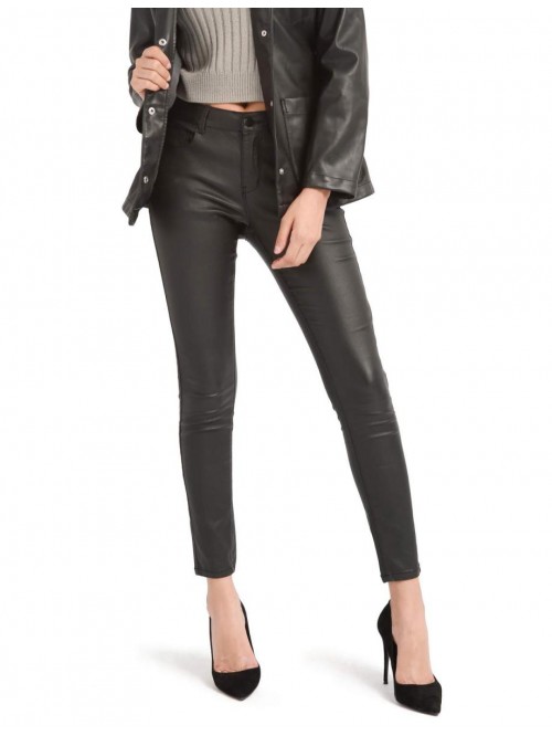 Women's Faux Leather Pants, Skinny Stretch Pants w...