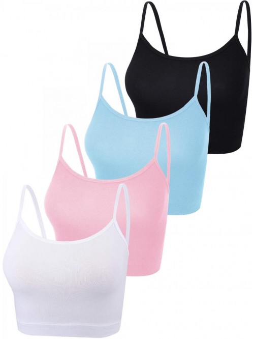 Pieces Basic Crop Tank Tops Sleeveless Racer Back ...