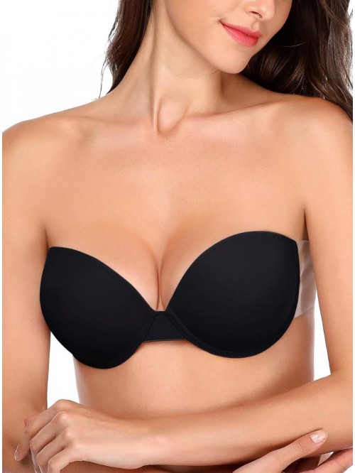 Women's Strapless Backless Bra Self Adhesive Reusa...