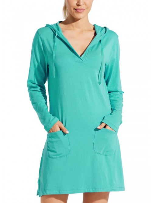 Women's UPF 50+ Beach Coverup Dress SPF Long Sleev...